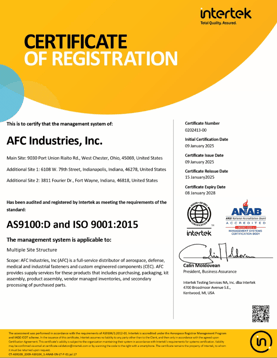 Certificate of Registration