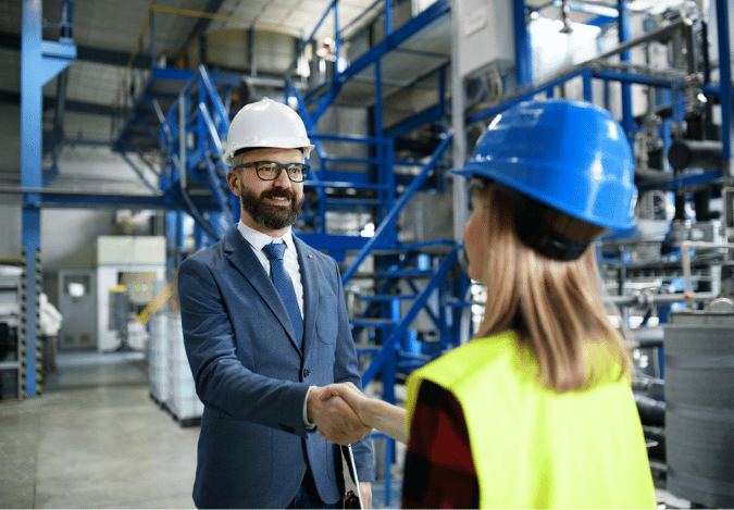 Owner of warehouse meeting manager Owner of warehouse meeting manager